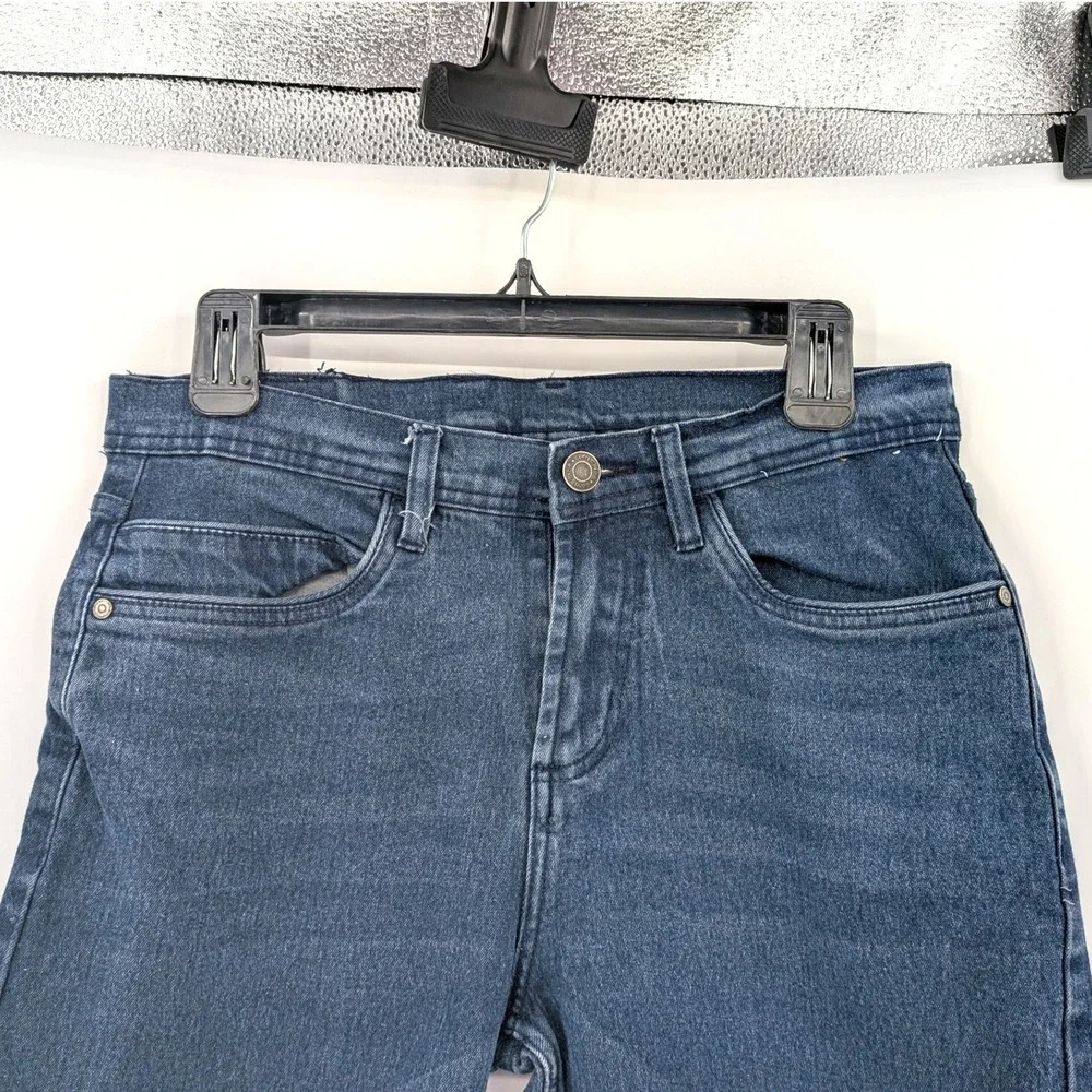 Copper Denim Jean Shorts Dark Wash Stretch‎ Cuffed Casual 30 S Long Walking 8